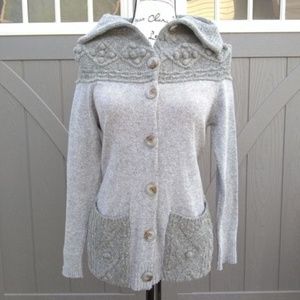 Anthropologie Sleeping On Snow Medium Gray Sweater